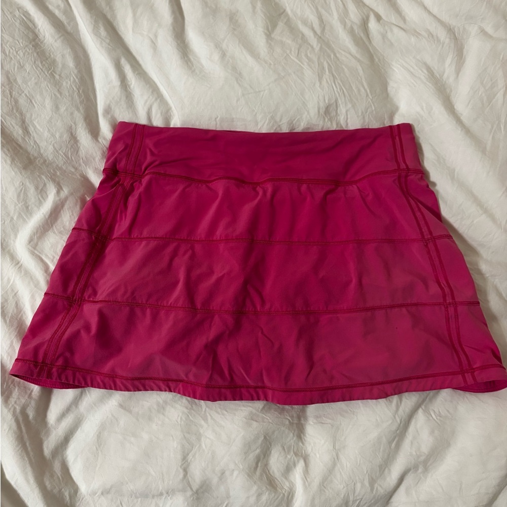 Hot pink lululemon pacer skirt